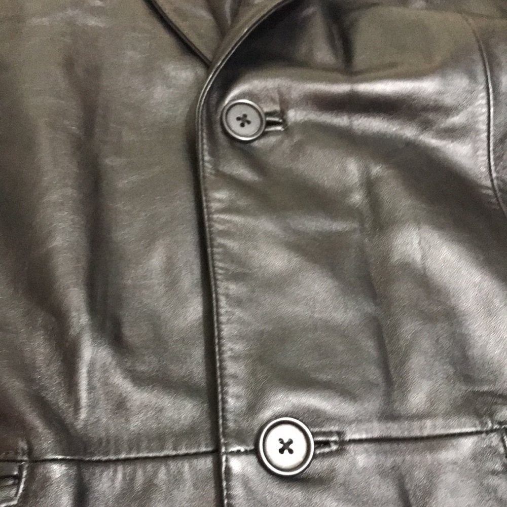 Jones New York leather blazer or jacket - Picture 14 of 16